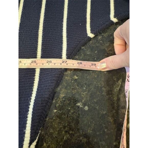 Philosophy Women's 2XL Navy & Cream Striped Dolman Sleeve Sweater - Picture 7 of 9